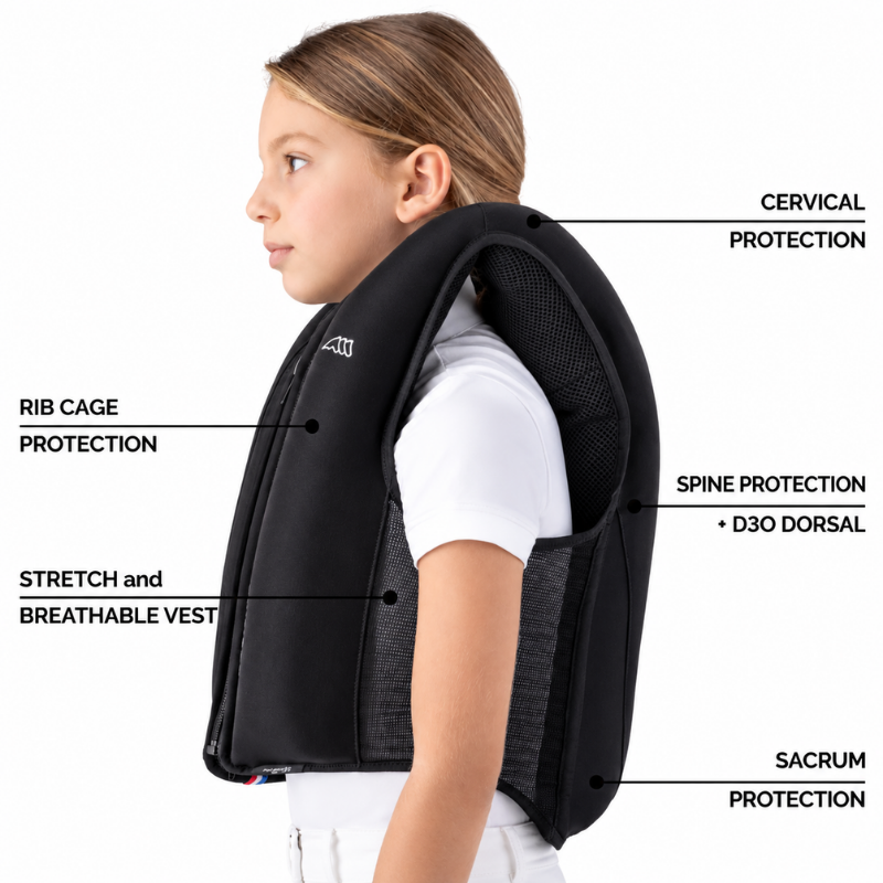 Gilet airbag enfant Belkid L2 - Equiline | Vestride