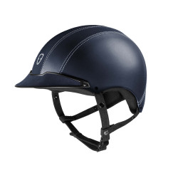 Navy leather Epona helmet -...