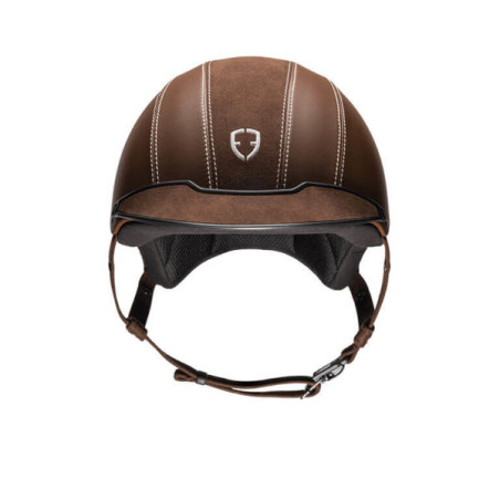 Casque Epona cuir Alcantara Moka - Égide