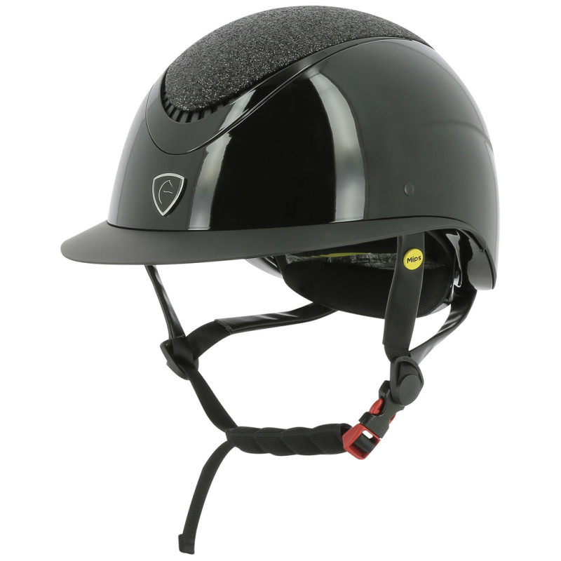 Casque Wings Mips Noir Brillant Équitation | Vestride