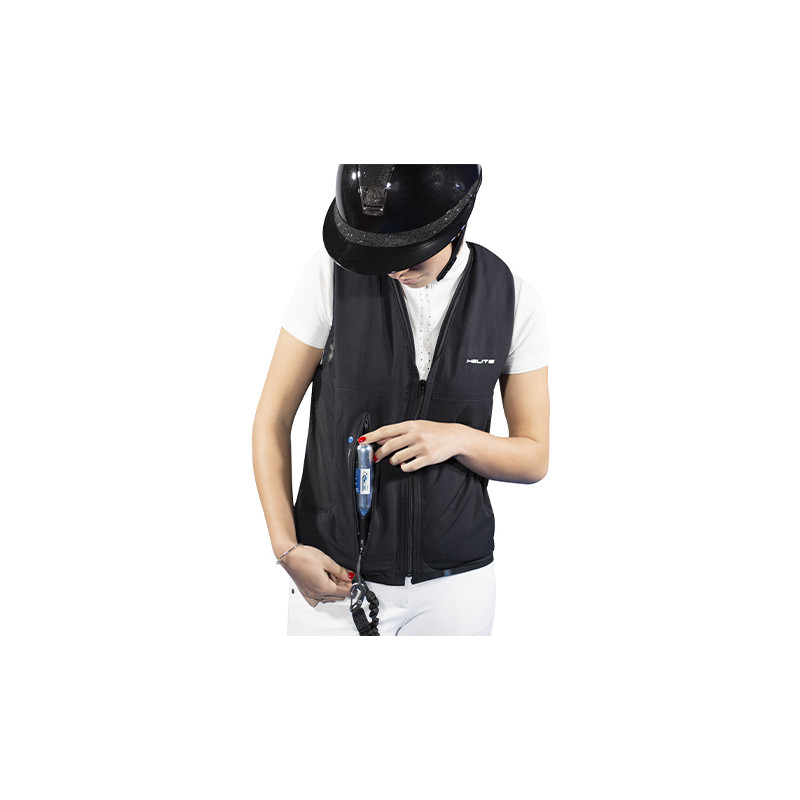 Helite Gilet Airbag Zip'in 2 Enfant Sécurité Équestre