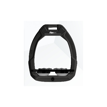 Safe On Flex-on safety stirrups Black Black and Grey