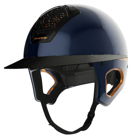 Casque Voronoï Freejump Blue Gold Brown