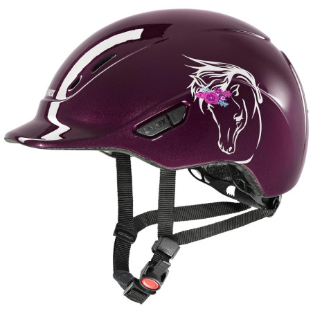 Casque enfant Kidoxx flower Uvex bordeaux