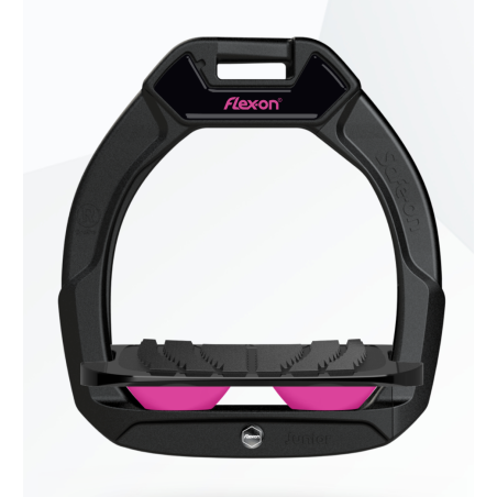 Safe On Flex-on safety stirrups Black junior