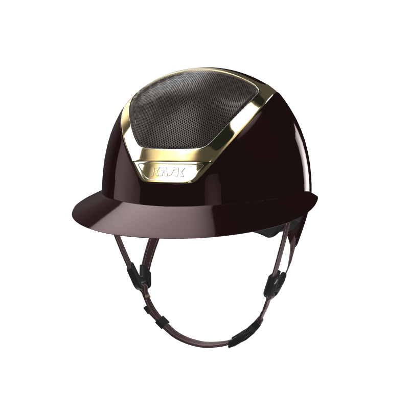 Star Lady Pure Shine helmet with gold chrome frame - Kask | Vestride