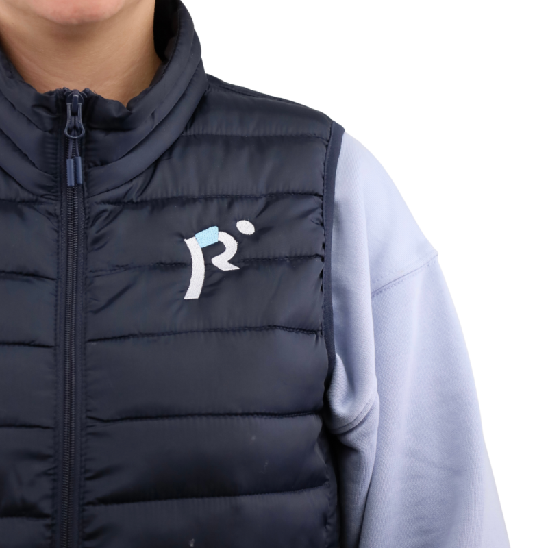 Vestride Sleeveless Puffer Vest Navy Blue