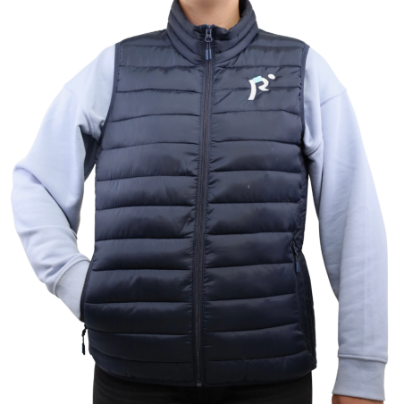 Vestride Sleeveless Puffer Vest Navy Blue