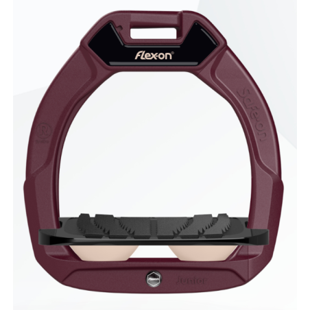 Safe On Junior Flex-on safety stirrups Plum customize vestride