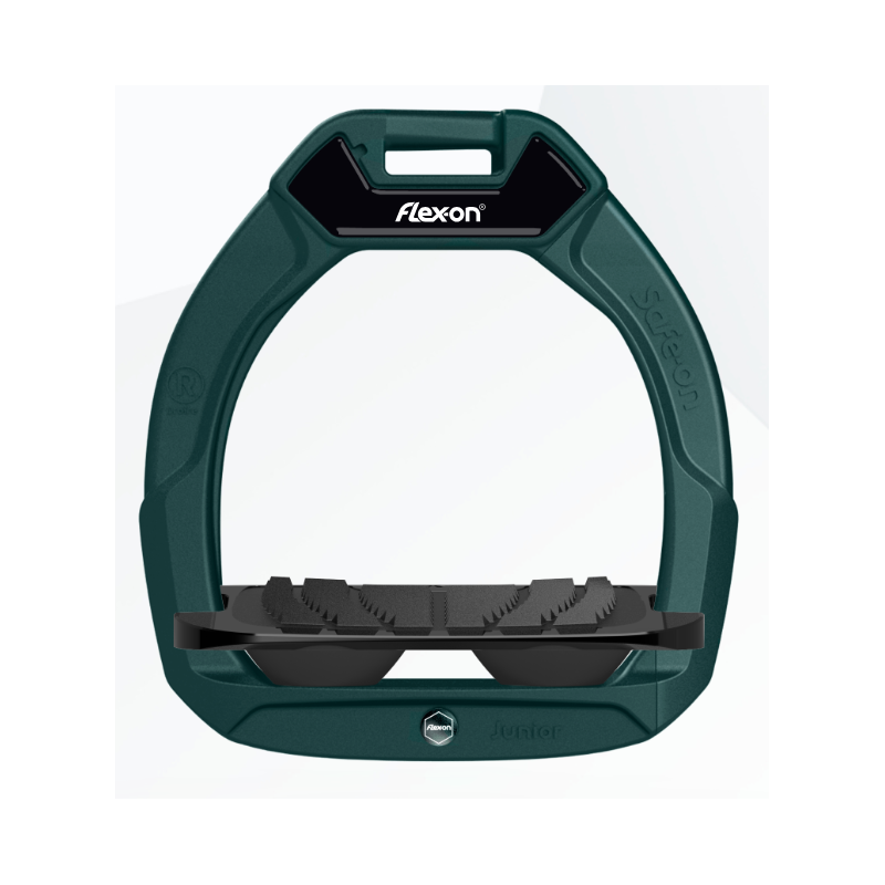 Safe On Junior Flex-on safety stirrups English green customize vestride