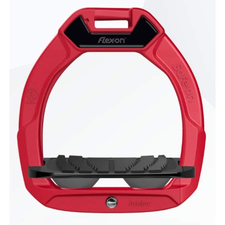 Safe On Junior Flex-on safety stirrups Red customize vestride
