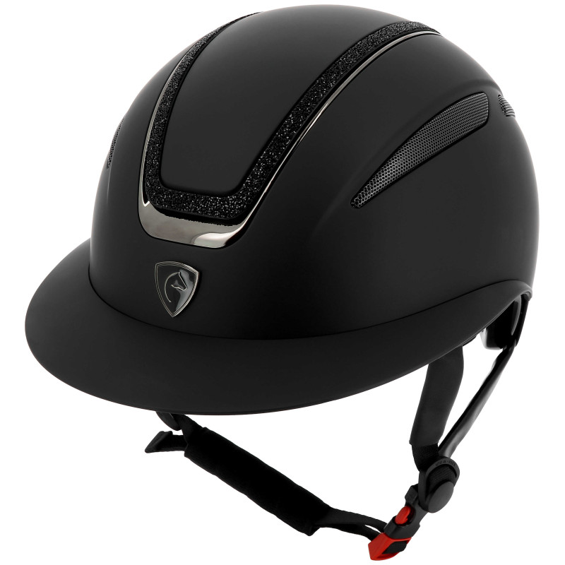 Agris Elite Matte Black Helmet with Glitter Trim – Equithème  | Vestride