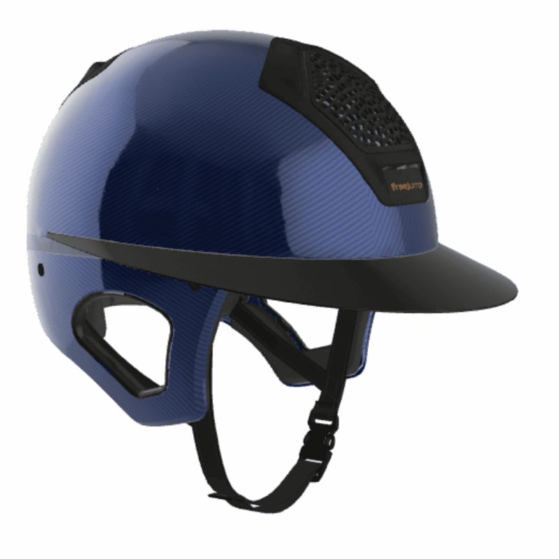 Blue Voronoi Carbon helmet color - Freejump