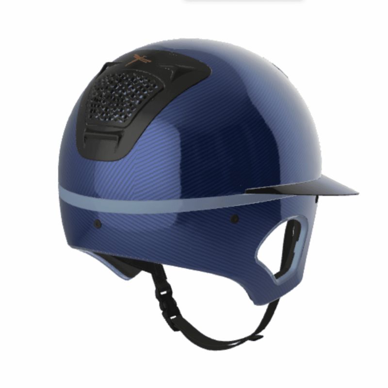 Blue Voronoi Carbon helmet color - Freejump