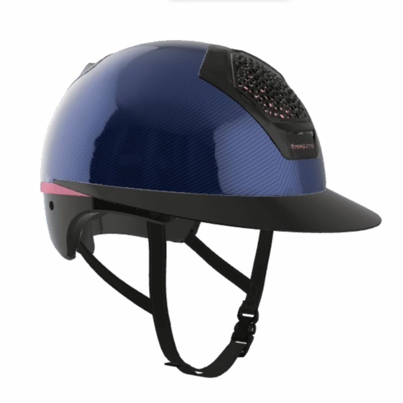 Blue Voronoi Carbon helmet color - Freejump