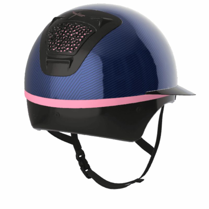 Blue Voronoi Carbon helmet color - Freejump