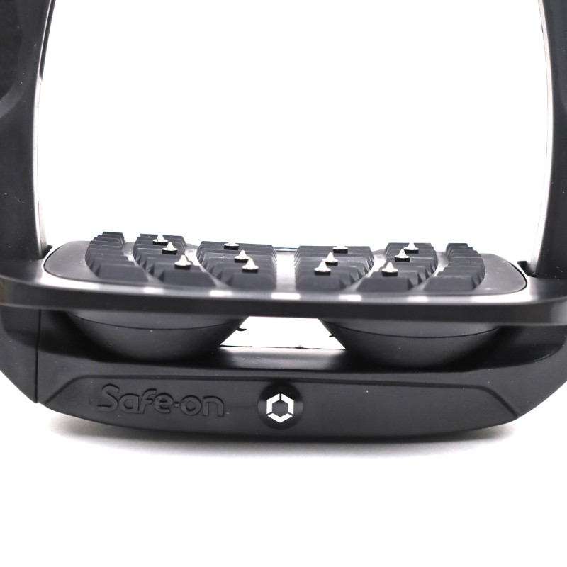 Safe On safety stirrups Black - Flex-On  | Vestride