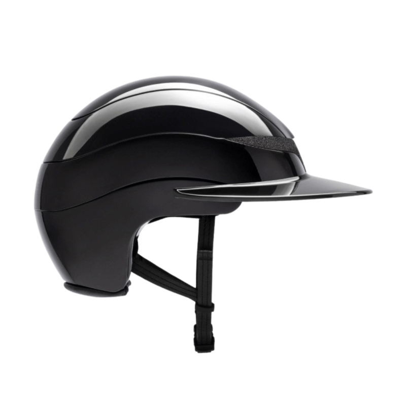 Casque Xanto frise en Swarovski noir brillant large