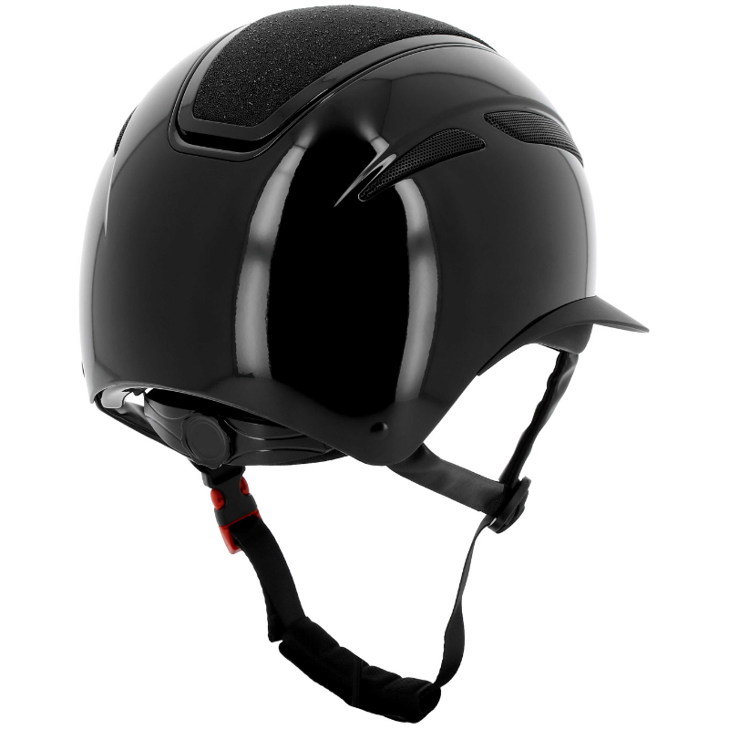 Agris Glossy Black Helmet with Glitter  – Equithème | Vestride