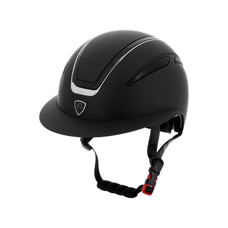 Casque Agris Noir Matt Liseré Argent - Equithème| Vestride