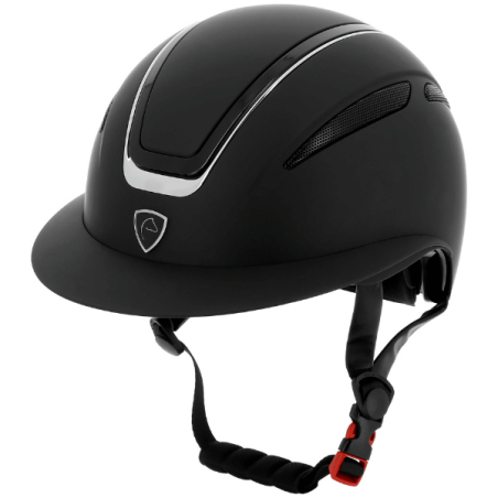 Casque Agris Noir Matt Liseré Argent - Equithème| Vestride